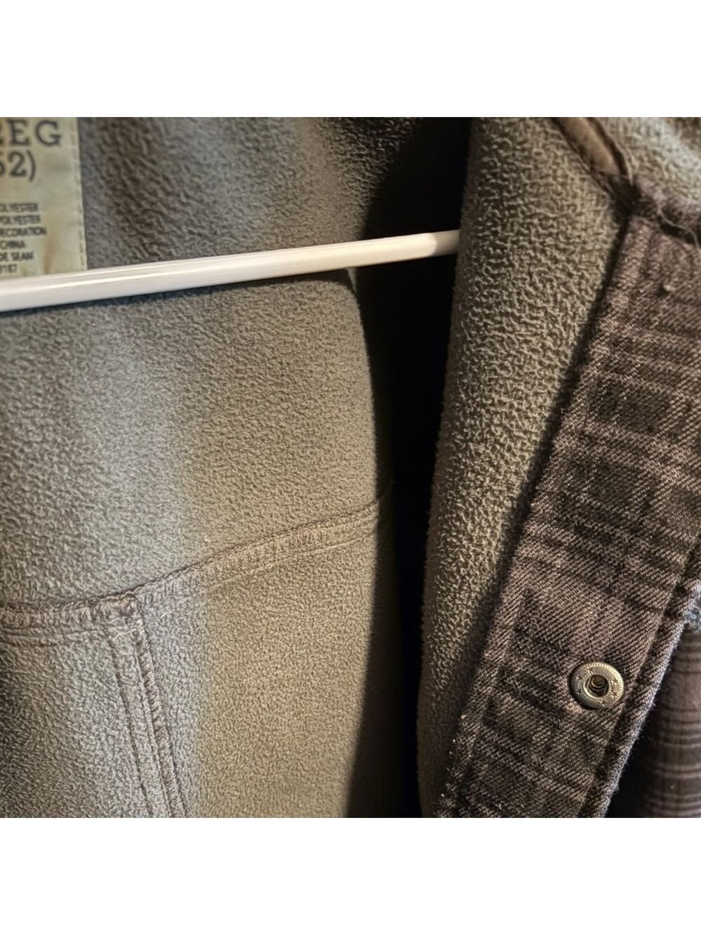 Dickies 2XL (50/52) Charcoal Plaid Hooded Shirt Jacket - Picture 6 of 8